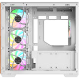Thermaltake view 380 ws argb sne midi tårnhus (hvid træfarve | 2x USB-A | 1x USB-C | RGB | hærdet glas)