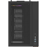 Thermaltake view 380 ws argb midi tårnhus (sort træfarve | 2x USB-A | 1x USB-C | RGB | hærdet glas)