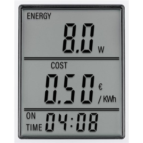 Goobay digital energiomkostningsmåler pro måleenhed (hvid)