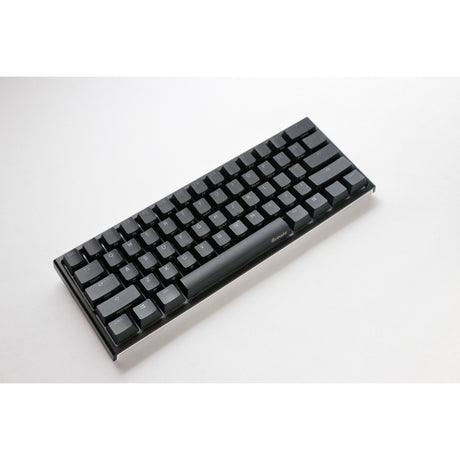 Ducky one 2 pro mini klassisk rgb mekanisk gaming-tastatur (sort, us-layout (qwerty), cherry mx speed silver, 60%, rgb led, double-shot pbt, quack mekanik)