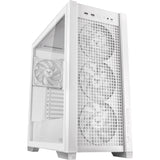 Asus tuf gaming gt302 argb midi tårnhus (hvid | 2x usb-a | 1x usb-c | rgb | hærdet glas)