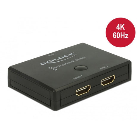 Delock HDMI 2 - 1 switch tovejs 4K 60 Hz HDMI switch (sort)