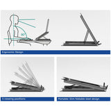 Act connectivity laptop stativ, foldbar, højdejusterbar i 5 positioner (sort)