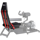 Næste niveau racing flysimulator sæde kun racing simulator (sort rød)