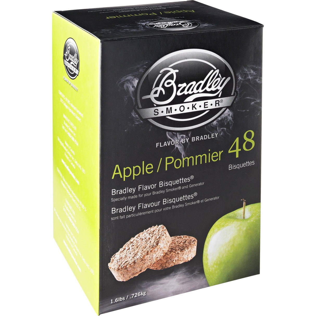 Bradley æbletræ briketter rygende træ (48 stykker)