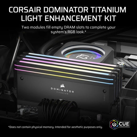 Corsair dominator titanium ddr5 lighting enhancement kit ledverlichting (zwart, cmplekit2)