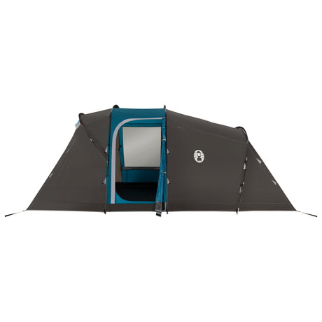Coleman vespucci 4 tent - 4 persoons tunneltent – uv guard spf50 zonbescherming – ventilatie – geïntegreerd grondzeil - grijs blauw