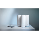 Netgear Orbi 370 WiFi mesh system, dual-band WiFi 7 mesh system, 3 styks mesh router (hvid, 1x Orbi WiFi 7 router (RBE371), 2x Orbi WiFi 7 satellitter (RBE370))