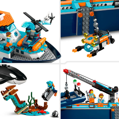Lego city - konstruktionslegetøj til polarforskningsskibe (60368)