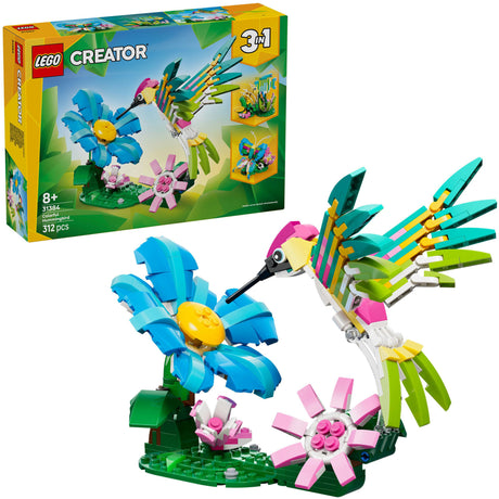Lego ® creator 3i1 vilde dyr: farverig kolibri - 31384