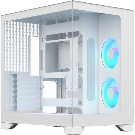 Fractal design pop 2 vision rgb midi tower behuizing (wit | 1x usb-a | 1x usb-c | rgb | tempered glass)