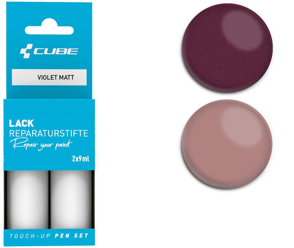 Cube touch-up pen sæt violet mat