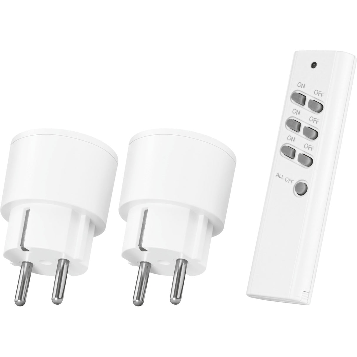 ClickOnClickOff Kompakt trådløs stikkontaktsæt APC2-2300R Switch (hvid)