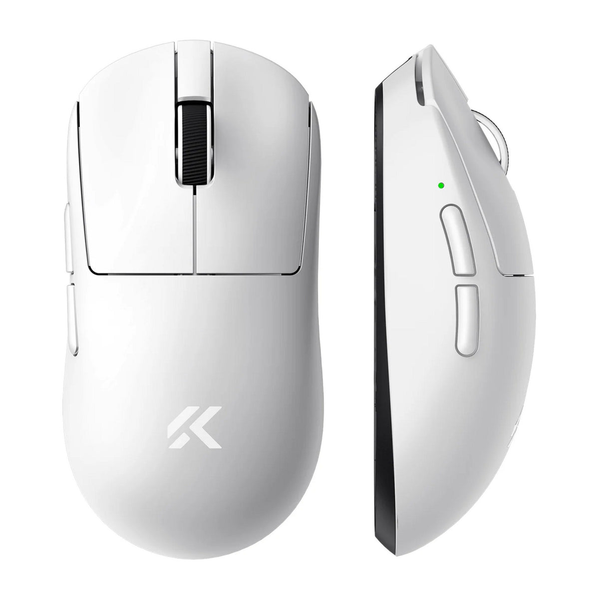 Mchose a7 v2 ultra gaming-muis (wit, 42.000 dpi, 8k, 2,4 ghz bluetooth usb-c)