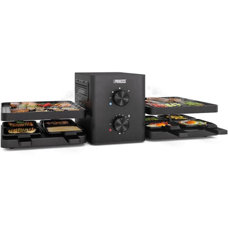 Princess raclette purify 162660 gourmet sæt (sort)