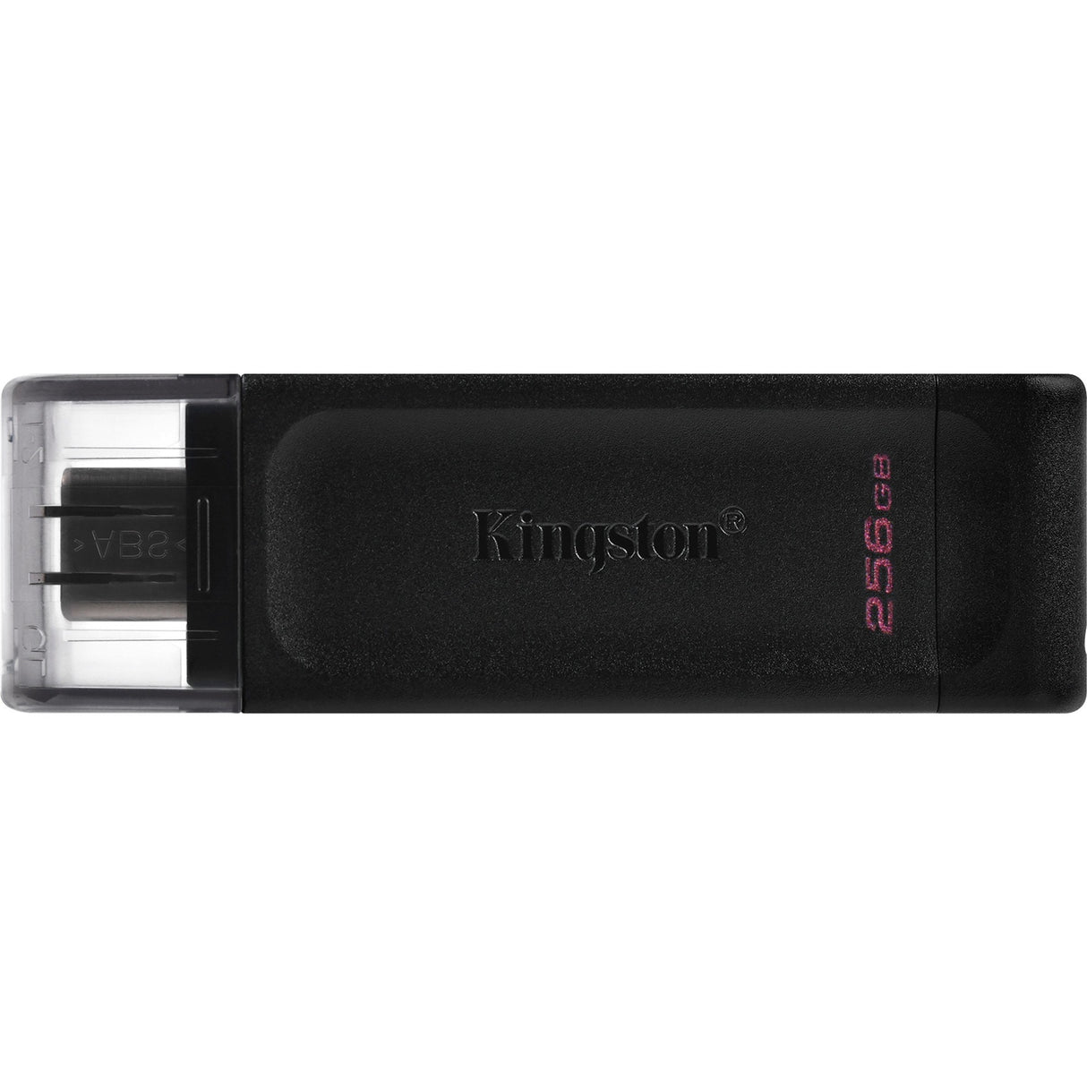 Kingston Data Traveler 70 256 GB USB-stick (sort, DT70 256 GB, USB-C 3.2 gen 1)