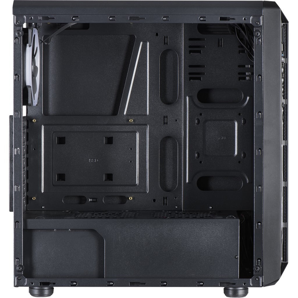 Inter-tech c-3 saphir midi tårnhus (sort | 3x USB-A | vindue)