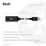 Club 3D USB-A til RJ45 Ethernet 5 Gbps Adapter (sort)