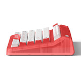 Iqunix og80 joy forhandler trådløst mekanisk tastatur (rød, us-layout (qwerty), iqunix moonstone, 80% (tkl), rgb-lysdioder, hot-swappable, pbt, 2.4ghz | bluetooth 5.1 | usb-c)