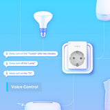 Tp-Link Tapo P100 Mini Smart WiFi-stik (4-pak) Switch-stik (hvid, 4-pak)