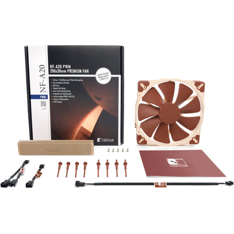 Noctua nf-a20 pwm kabinetventilator (creme, 200 x 200 x 30 mm)