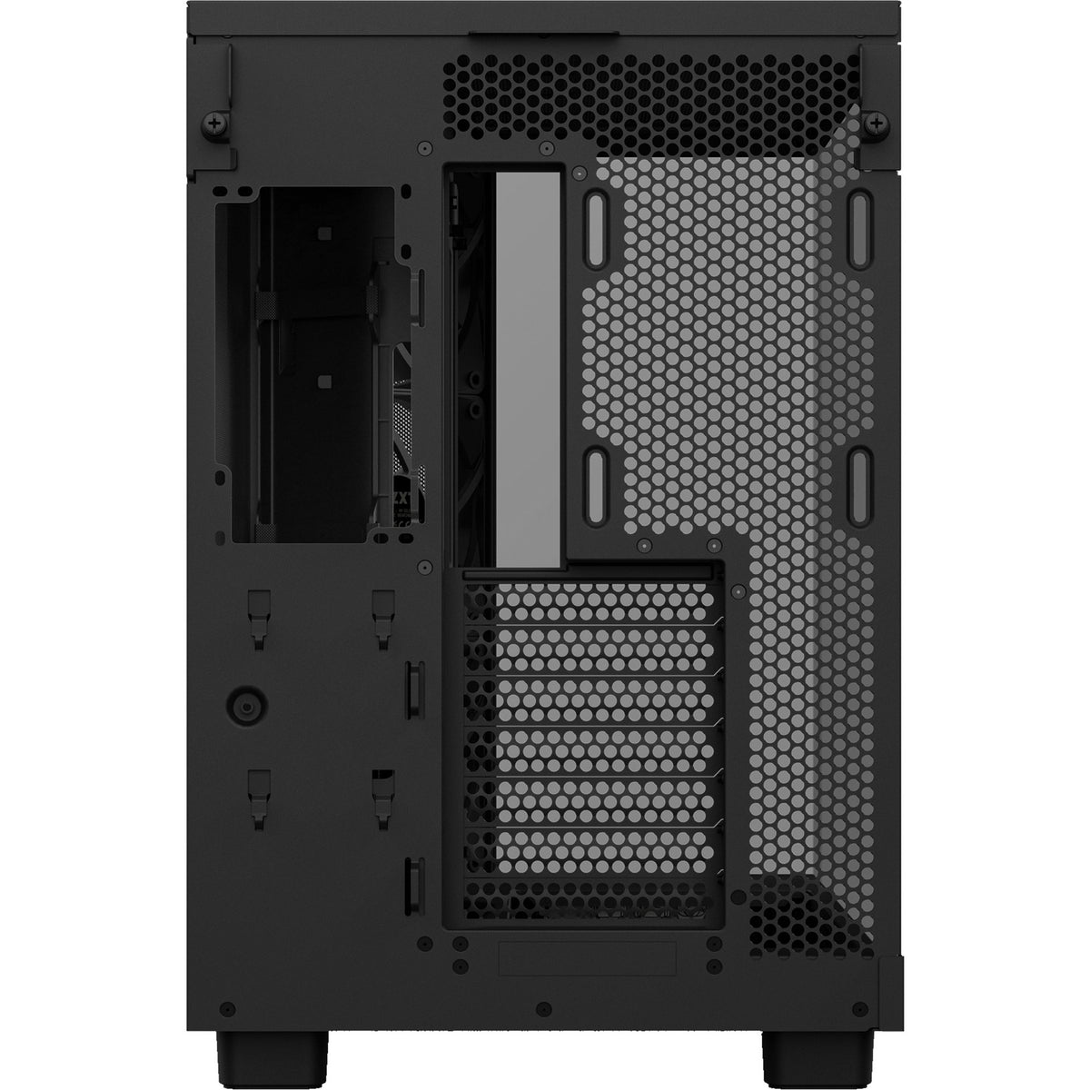 Nzxt h6 flow midi tårnhus (sort | 2x USB-A | 1x USB-C | hærdet glas)