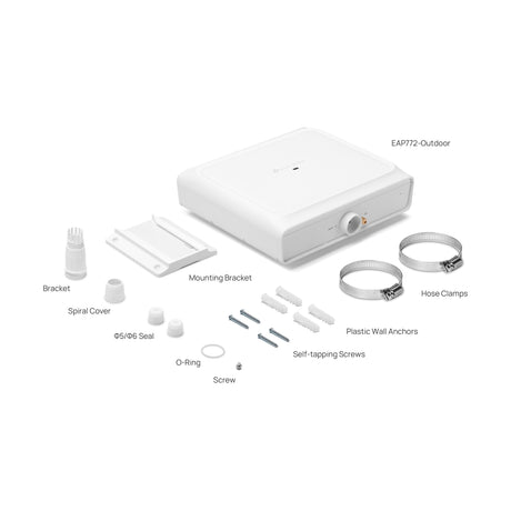 Tp-link omada eap772 be9300 indendørs udendørs wi-fi 7 adgangspunkt (hvid, tri-band)