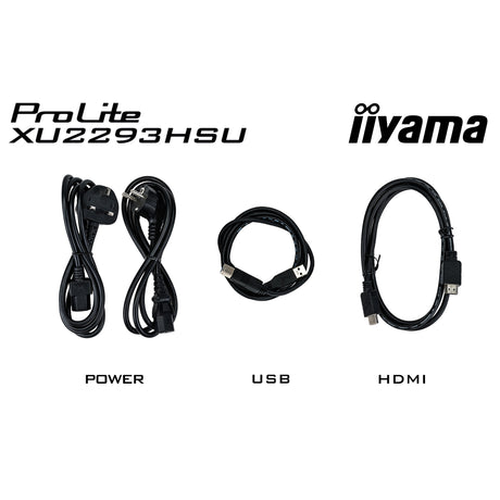Iiyama prolite xu2293hsu-b7 21.5 skærm (sort, HDMI, skærmport, 2x USB-A, USB-B)