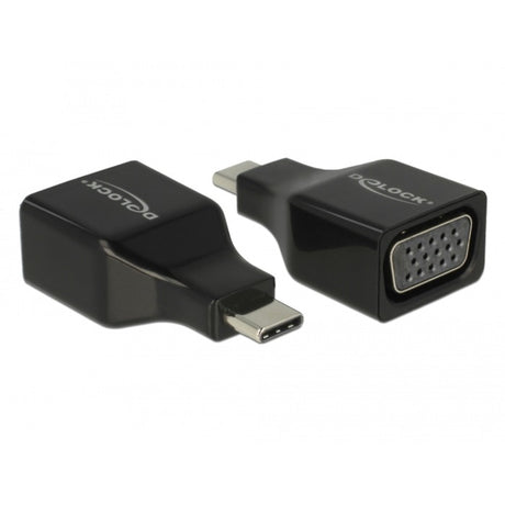 Delock USB-C til VGA (DP Alt Mode) adapter (sort)