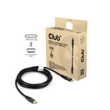 Club 3D USB-C til Mini DisplayPort DP40 tovejsadapter (sort, 2 meter, Vesa-certificeret)