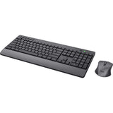Trust trezo comfort trådløst tastatur og mus sæt desktop sæt (sort, us layout (qwerty), 100%)