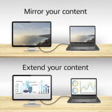 Akt-tilslutning USB-C til DisplayPort-kabel (sort, 2 meter, ac7325, 60hz 4k (2160p))