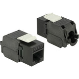 Delock keystone modul rj45 jack > lsa cat.6a utp (sort)