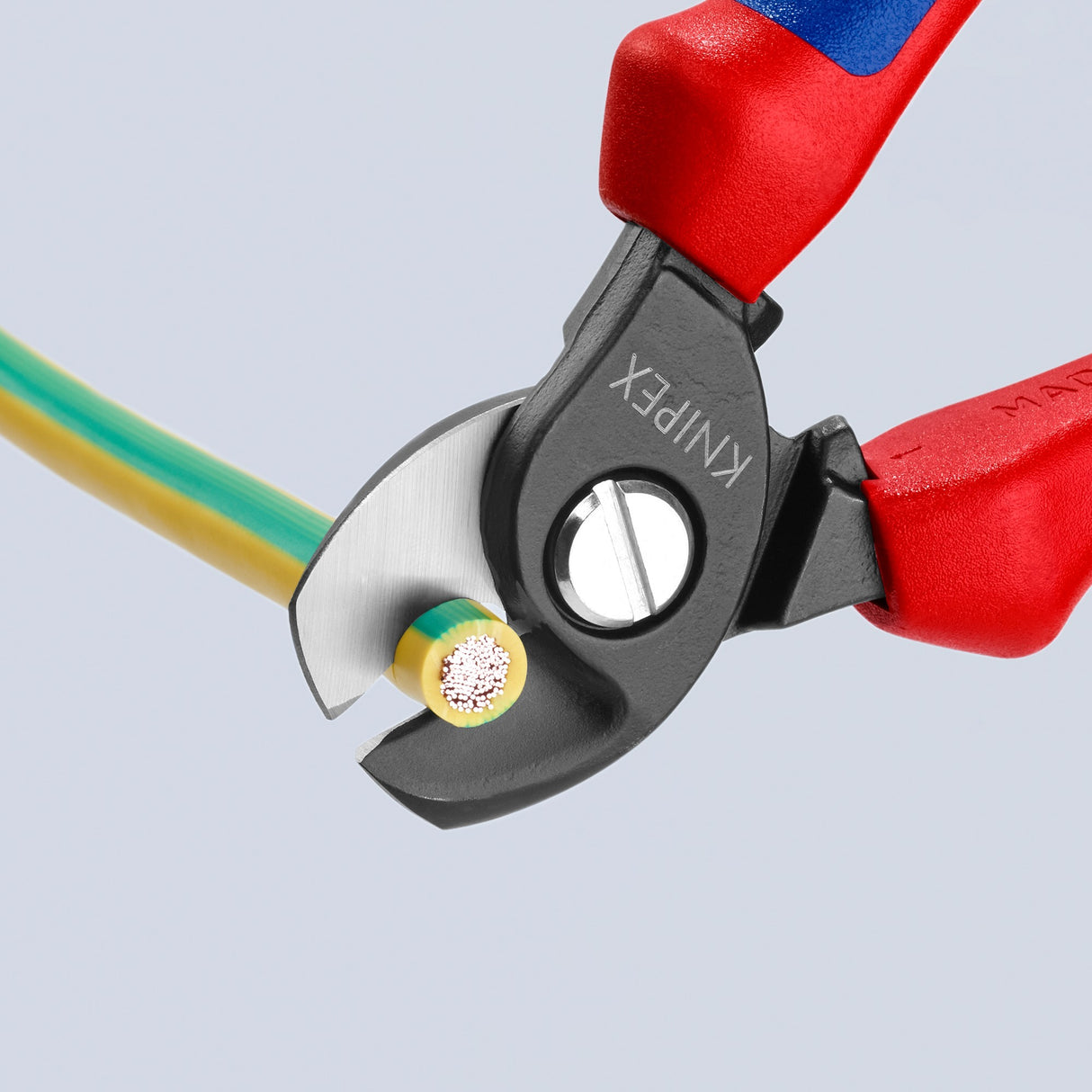 Knipex 95 12 165 kabelskærer til kobber og aluminium ø 15mm