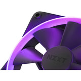 Nzxt f140 rgb kabinet blæsere (sort, 2 stk, 140 x 140 x 26 mm, pwm, inkl. controller)