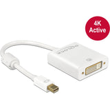 Delock mini displayport > dvi-adapter (hvid, 0,2 meter, 4k)