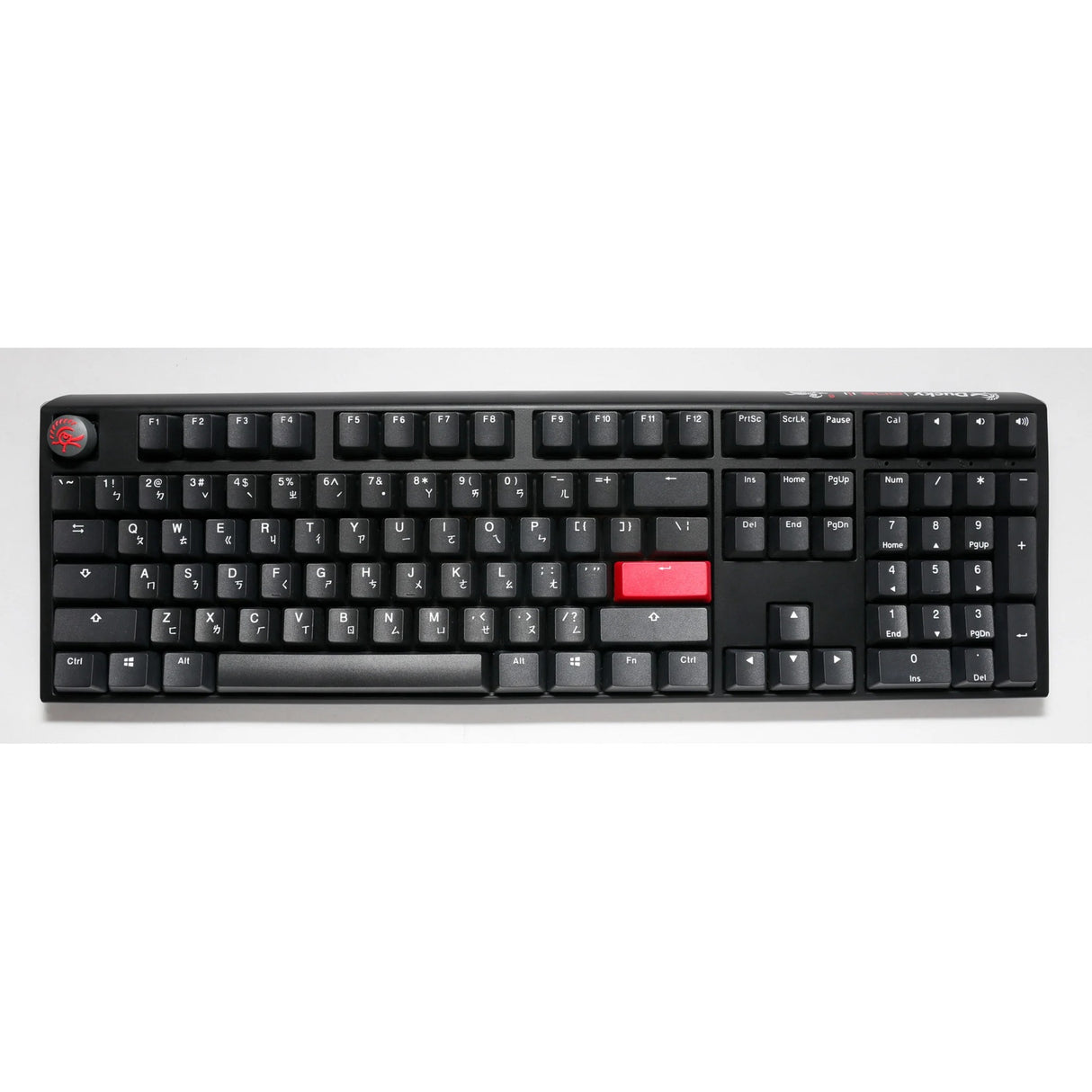 Ducky one 3 carbon black mekanisk tastatur (carbon, us-layout (qwerty), cherry mx brown, 100%, pbt double shot, hot swap)