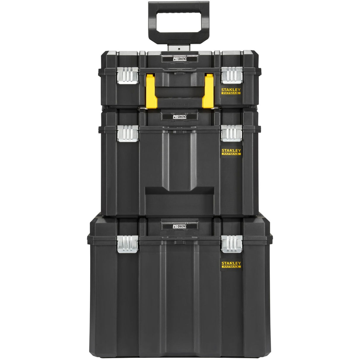 Stanley Fatmax Pro-Stack 3 i 1 modulære opbevaringskasser Værktøjskasse (sort gul)
