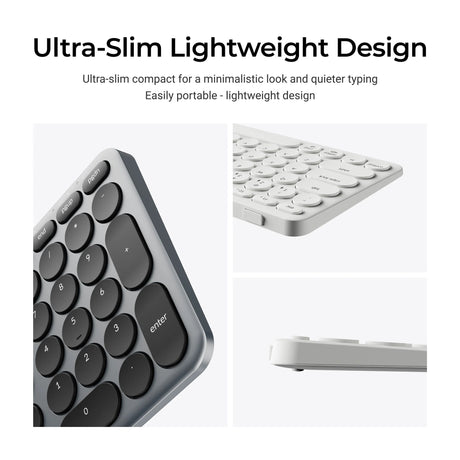 Keychron b4 pro-k8 toetsenbord (wit, us lay-out (qwerty), scissor switches, 96%, abs keycaps, 2.4 ghz | bluetooth | usb)