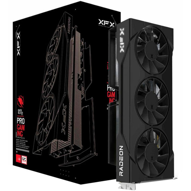 XFX Radeon RX 9060 XT Swift OC Triple Fan grafikkort (sort, RDNA4, GDDR6, 2x DisplayPort, 1x HDMI 2.1)