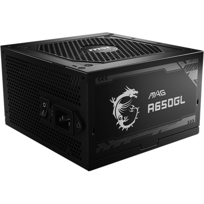 MSI Mag A650GL PCIe5 modulær 650 watt strømforsyning (sort, 4x PCIe)