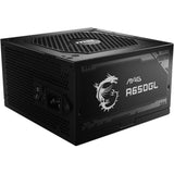 MSI Mag A650GL PCIe5 modulær 650 watt strømforsyning (sort, 4x PCIe)