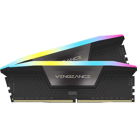 Corsair Vengeance RGB 16 GB DDR5-5200 (2x 8 GB) RAM (sort, cmh16gx5m2b5200c40, udimm, xmp 3.0)
