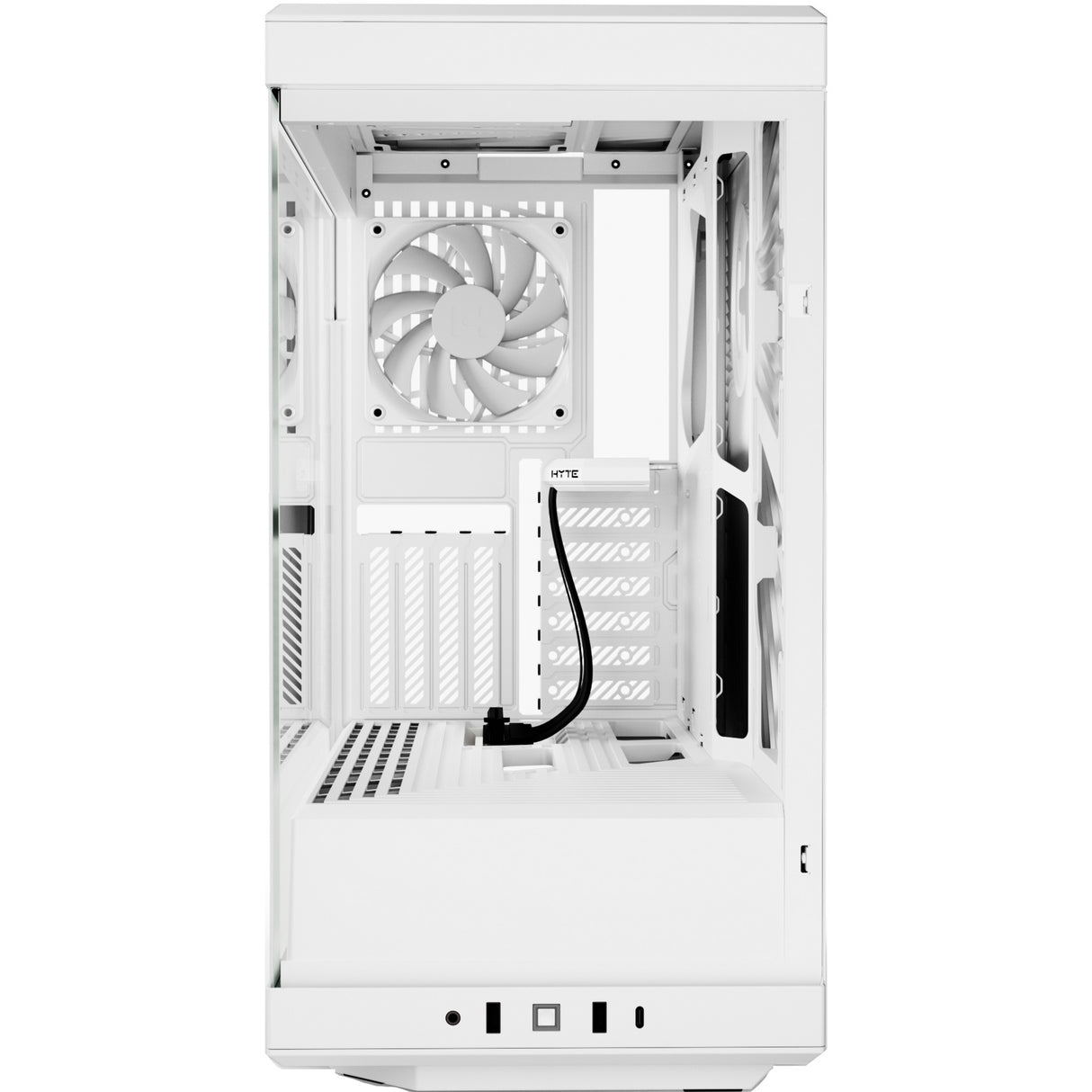 Hyte y40 midi tårnhus (hvid | 2x USB-A | 1x USB-C | hærdet glas)
