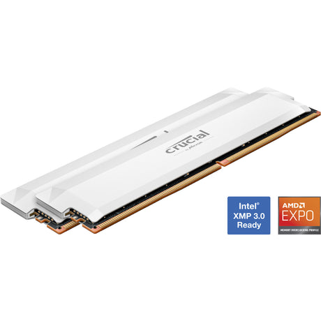 Crucial pro 32 GB ddr5-6400 (2x 16 GB) RAM (hvid, cp2k16g64c38u5w, xmp 3.0, expo)