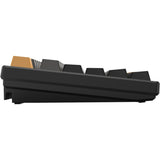 Helloganss HS87t GG01, tastatur (hvidt, amerikansk layout, gateron gul, TKL, RGB LED'er, PBT doubleshot keycaps, hot swap, 2,4 GHz Bluetooth USB-C)