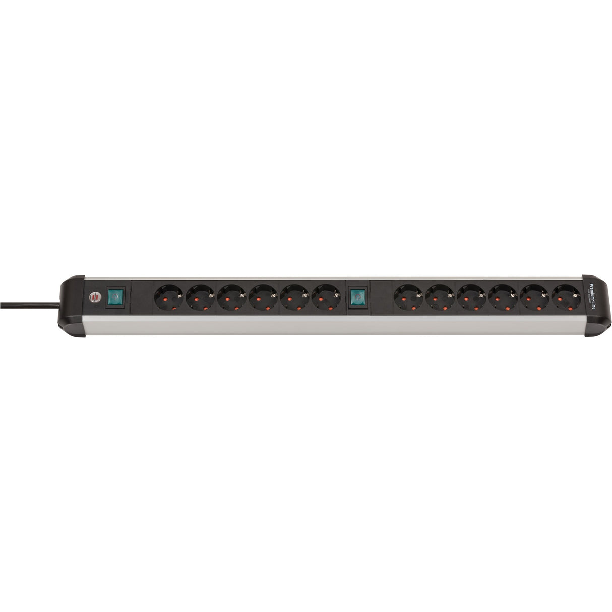 Brennerstuhl premium-alu-line fatning 12-vejs 3 m h05vv-f 3g1.5 2x 6-vejs omskiftelige fatninger