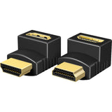 Icy box 2x HDMI-hjørneadaptere (sort, ib-cb009-1)