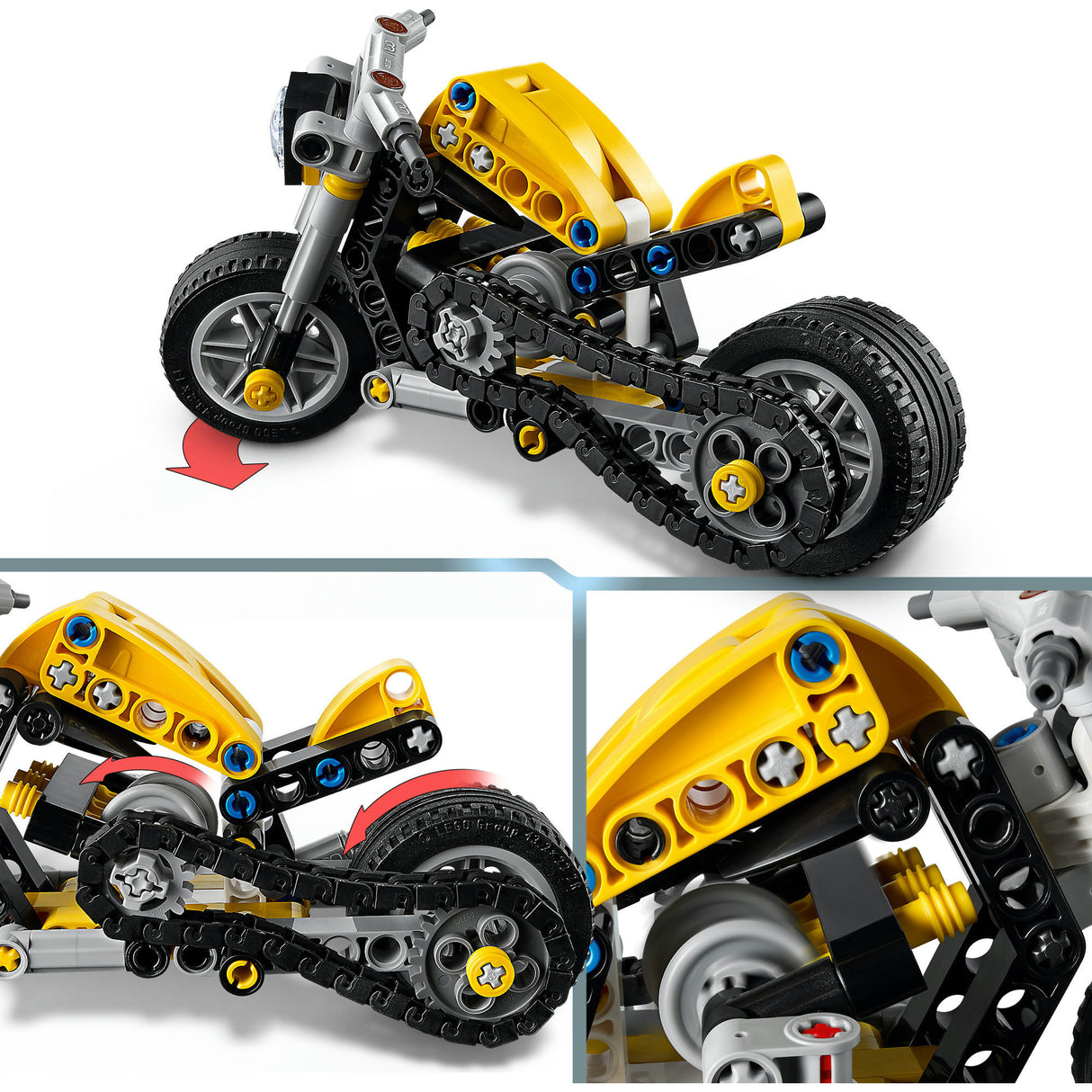 Lego technic 42225 gul motor