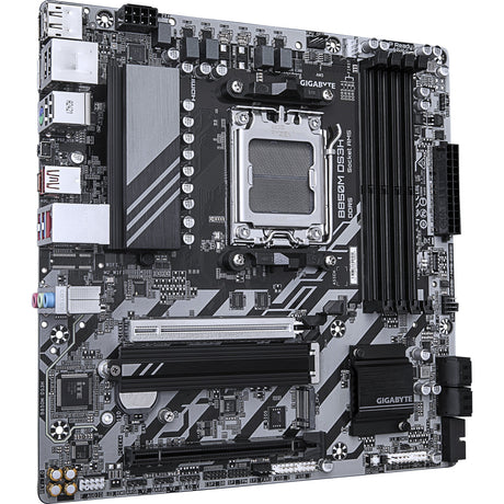 Gigabyte B850M DS3H Socket AM5 bundkort (RAID, 2,5 GB LAN, lyd, µATX)
